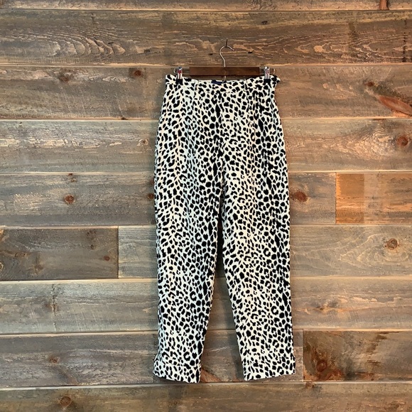 Vintage Pants - Vintage J. McLaughlin Leopard High Waisted Pants